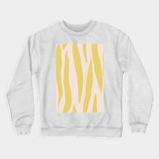 Retro yellow stripes Crewneck Sweatshirt